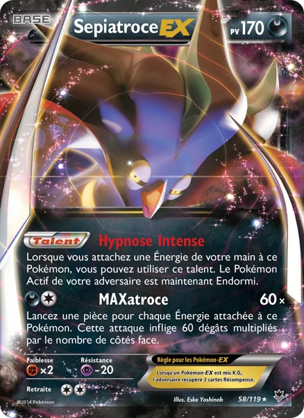 Sepiatroce EX 58/119 - Vigueur Spectrale - Pokémon JCC