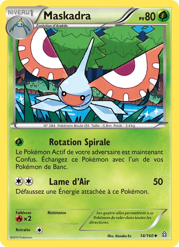 Maskadra 14/160 - Primo-Choc - Pokémon JCC