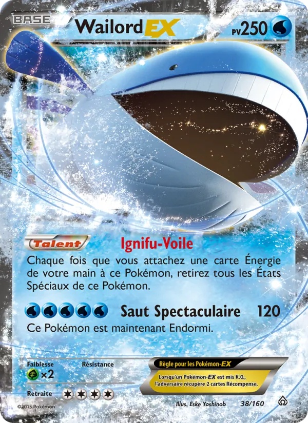 Wailord EX 38/160 - Primo-Choc - Pokémon JCC