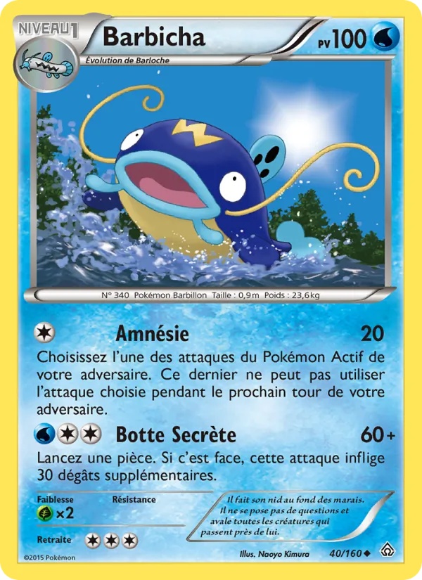 Barbicha 40/160 - Primo-Choc - Pokémon JCC