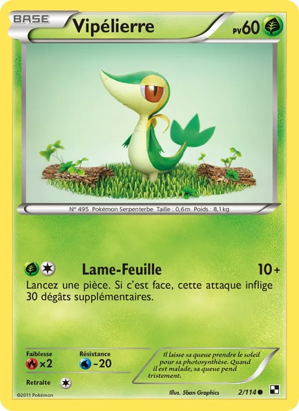 Vipélierre 2/114 - Noir & Blanc - Pokémon JCC