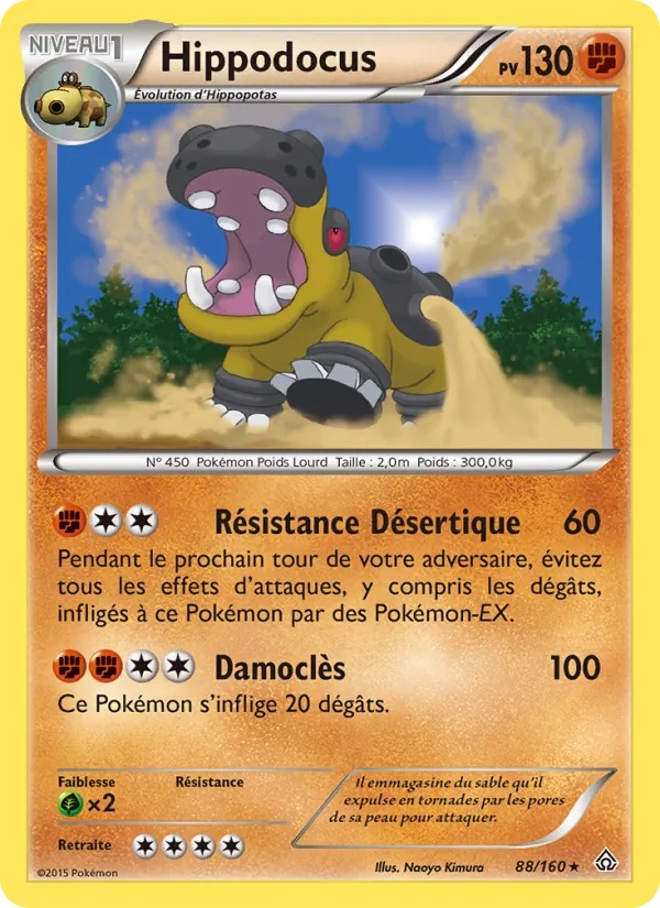 Hippodocus 88/160 - Primo-Choc - Pokémon JCC