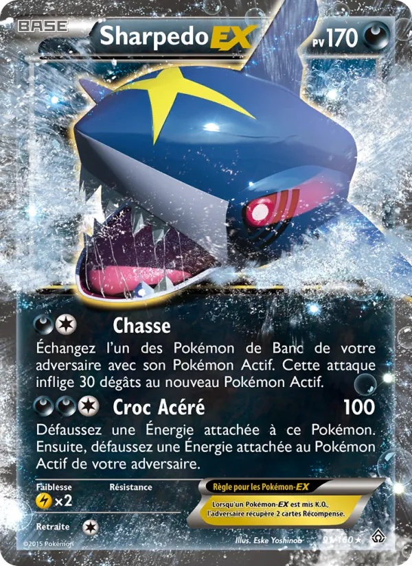 Sharpedo EX 91/160 - Primo-Choc - Pokémon JCC