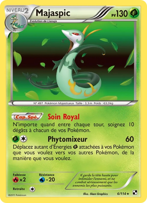 Majaspic 6/114 - Noir & Blanc - Pokémon JCC