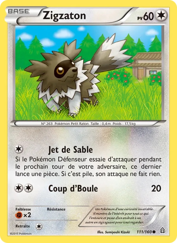 Zigzaton 111/160 - Primo-Choc - Pokémon JCC