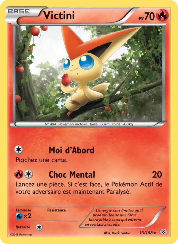 Victini 13/108 - Ciel Rugissant - Pokémon JCC
