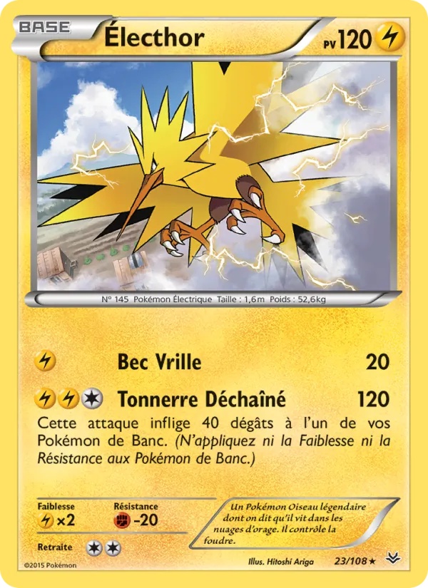 Électhor 23/108 - Ciel Rugissant - Pokémon JCC