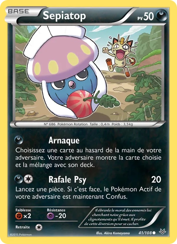 Sepiatop 41/108 - Ciel Rugissant - Pokémon JCC