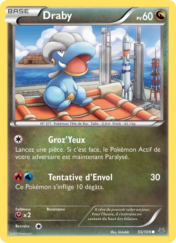 Draby 55/108 - Ciel Rugissant - Pokémon JCC