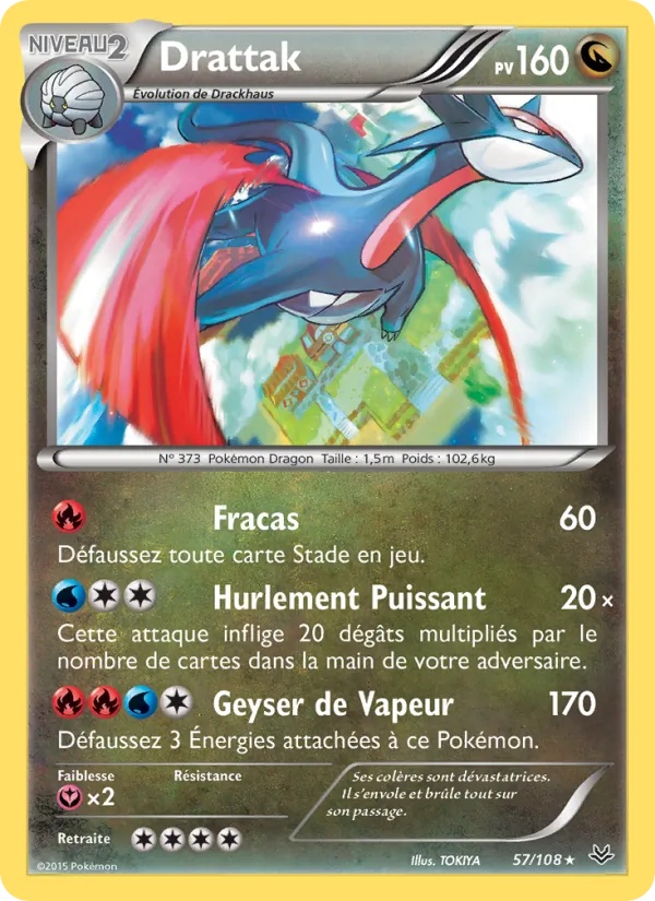 Drattak 57/108 - Ciel Rugissant - Pokémon JCC