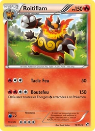 Roitiflam 19/114 - Noir & Blanc - Pokémon JCC