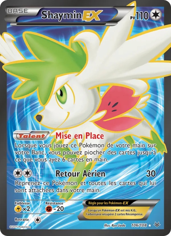 Shaymin EX 106/108 - Ciel Rugissant - Pokémon JCC