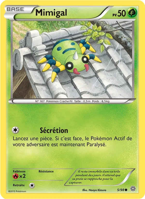 Mimigal 5/98 - Origines Antiques - Pokémon JCC