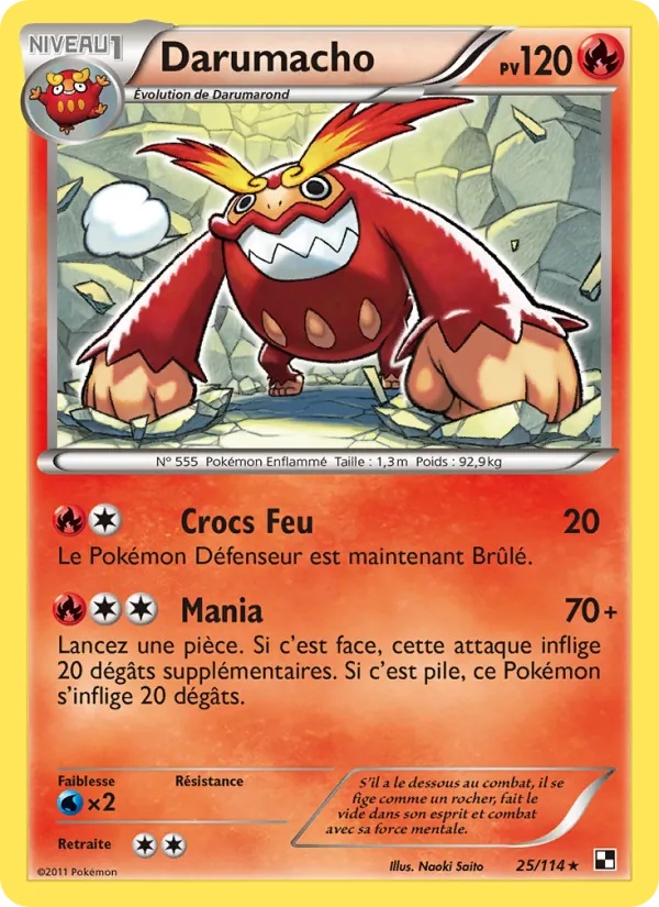 Darumacho 25/114 - Noir & Blanc - Pokémon JCC