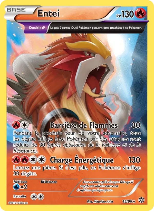 Entei 15/98 - Origines Antiques - Pokémon JCC