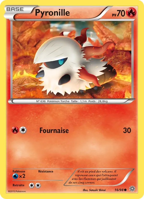 Pyronille 16/98 - Origines Antiques - Pokémon JCC