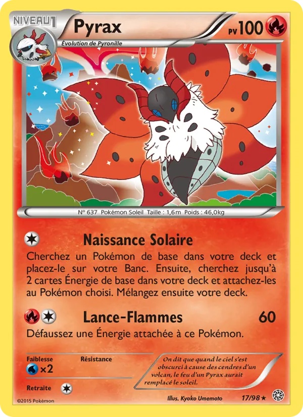 Pyrax 17/98 - Origines Antiques - Pokémon JCC