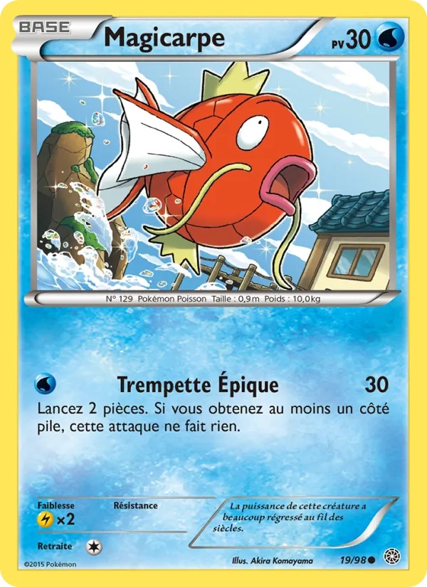 Magicarpe 19/98 - Origines Antiques - Pokémon JCC