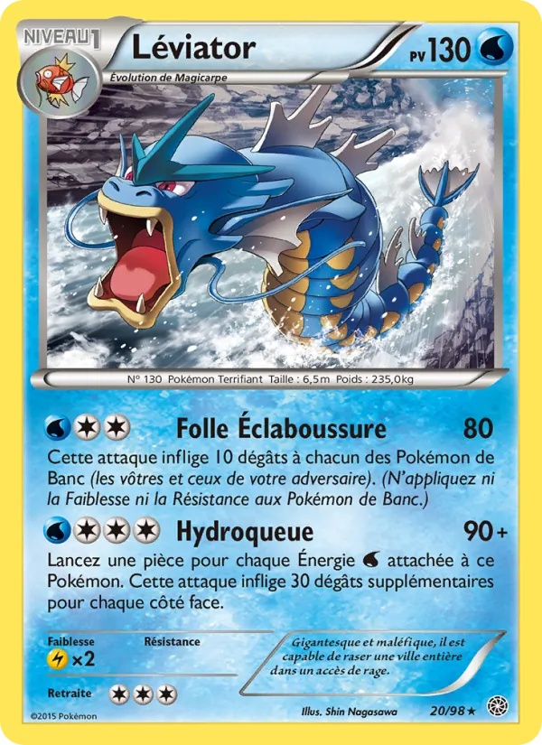 Léviator 20/98 - Origines Antiques - Pokémon JCC