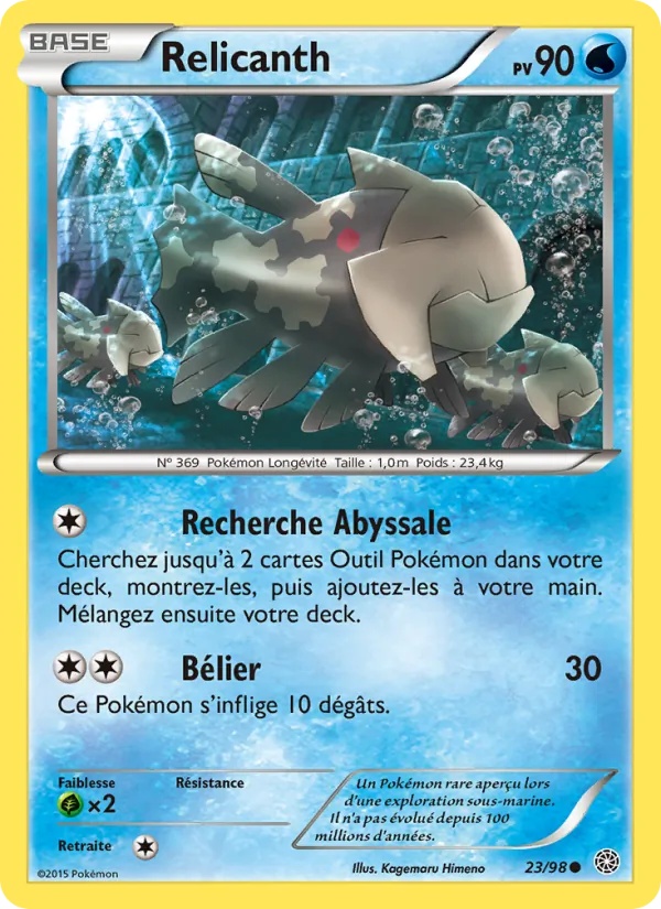 Relicanth 23/98 - Origines Antiques - Pokémon JCC