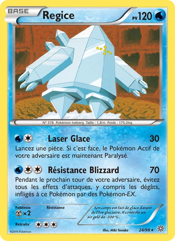Regice 24/98 - Origines Antiques - Pokémon JCC