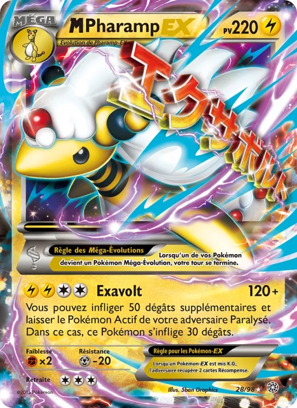 M-Pharamp EX 28/98 - Origines Antiques - Pokémon JCC
