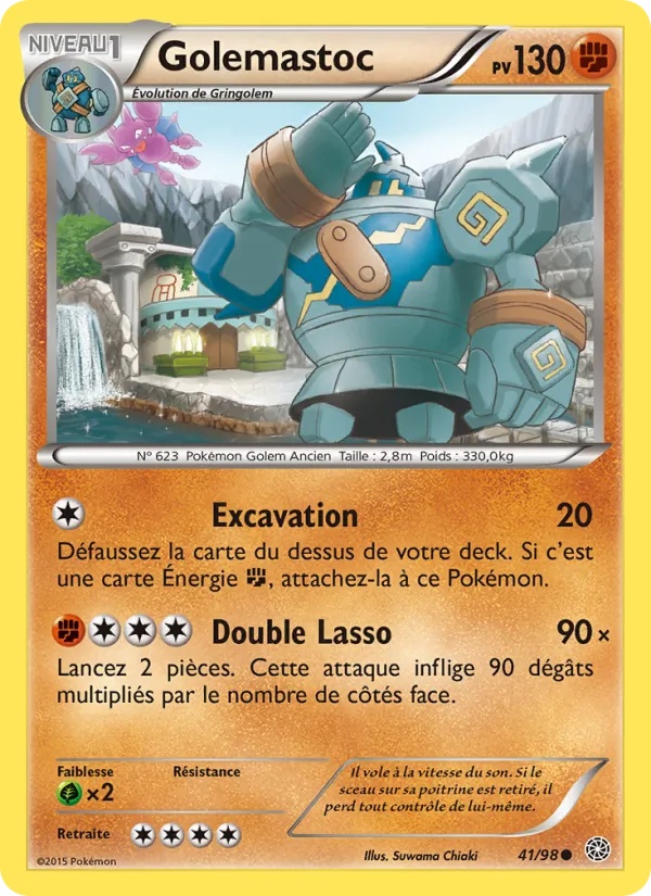 Golemastoc 41/98 - Origines Antiques - Pokémon JCC
