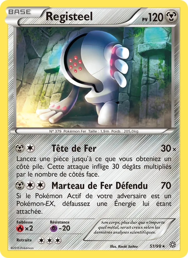 Registeel 51/98 - Origines Antiques - Pokémon JCC
