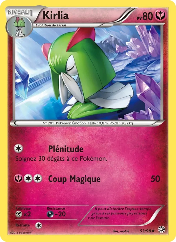 Kirlia 53/98 - Origines Antiques - Pokémon JCC
