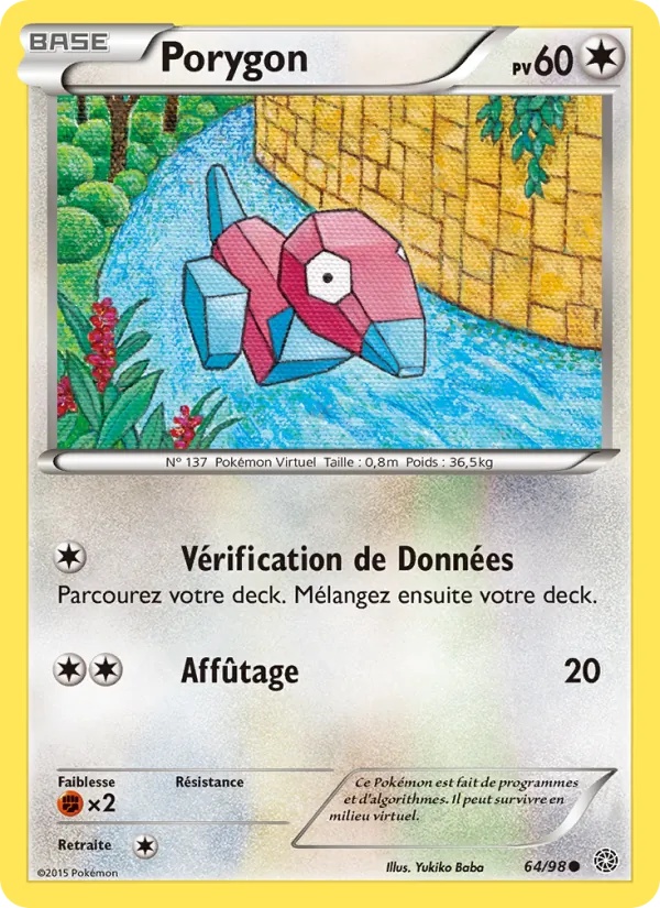 Porygon 64/98 - Origines Antiques - Pokémon JCC