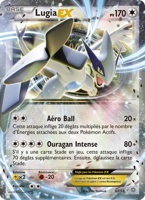 Lugia EX 68/98 - Origines Antiques - Pokémon JCC
