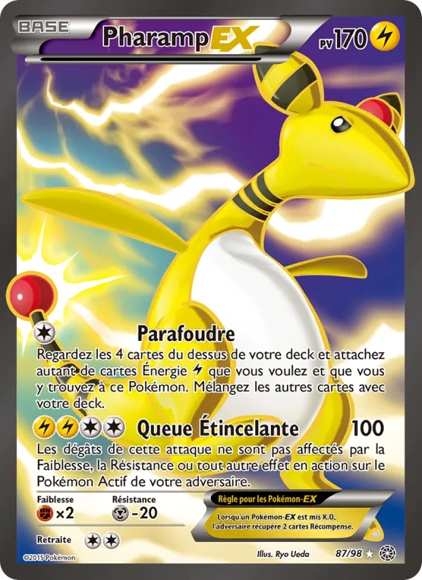 Pharamp EX 87/98 - Origines Antiques - Pokémon JCC