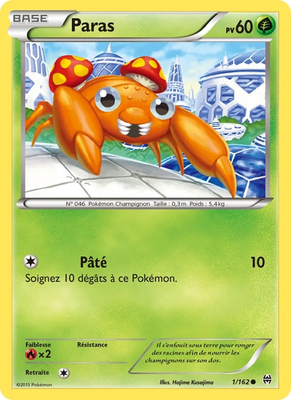 Paras 1/162 - Impulsion Turbo - Pokémon JCC