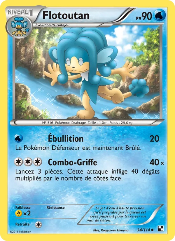 Flotoutan 34/114 - Noir & Blanc - Pokémon JCC
