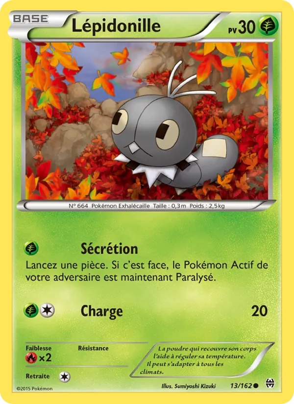 Lépidonille 13/162 - Impulsion Turbo - Pokémon JCC