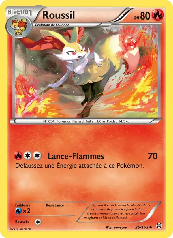 Roussil 26/162 - Impulsion Turbo - Pokémon JCC