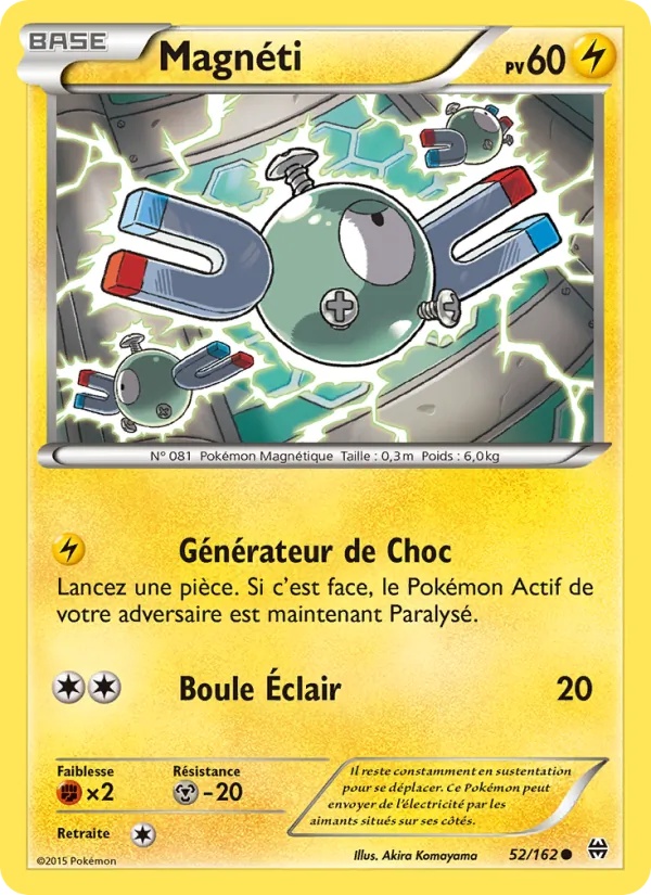 Magnéti 52/162 - Impulsion Turbo - Pokémon JCC