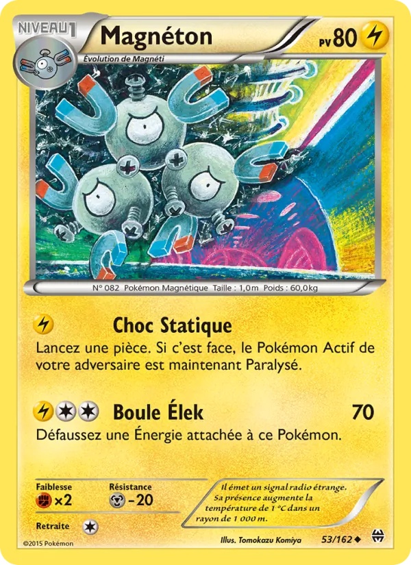 Magnéton 53/162 - Impulsion Turbo - Pokémon JCC