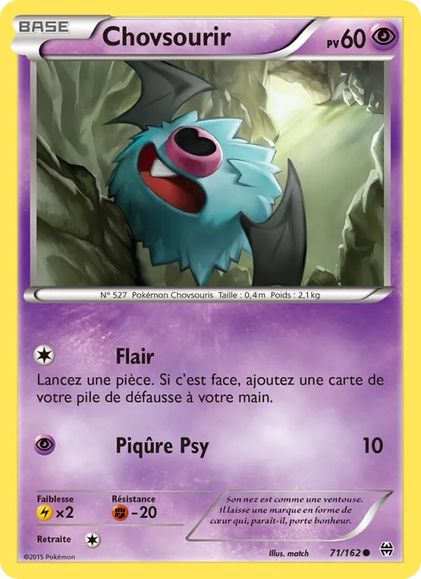 Chovsourir 71/162 - Impulsion Turbo - Pokémon JCC