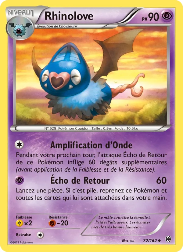 Rhinolove 72/162 - Impulsion Turbo - Pokémon JCC