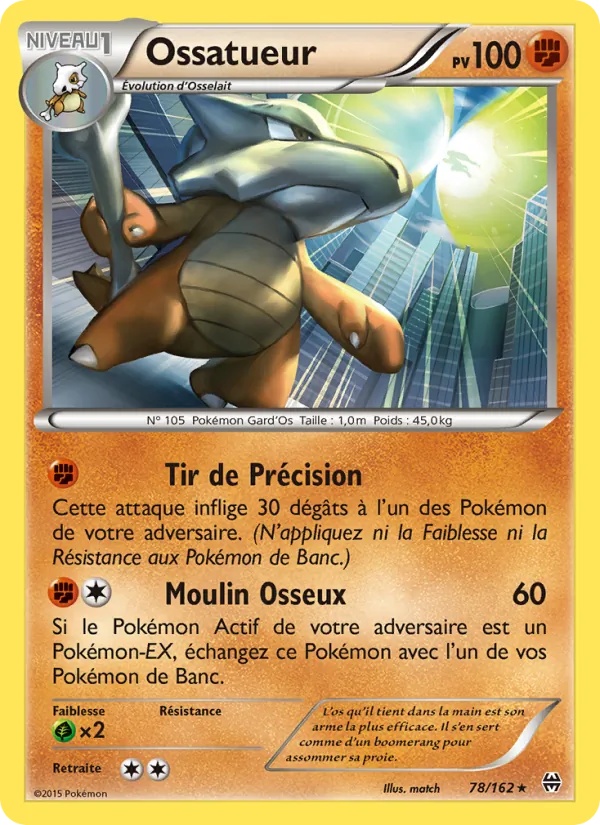 Ossatueur 78/162 - Impulsion Turbo - Pokémon JCC