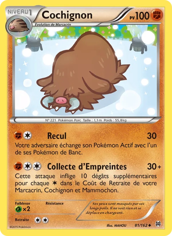 Cochignon 81/162 - Impulsion Turbo - Pokémon JCC