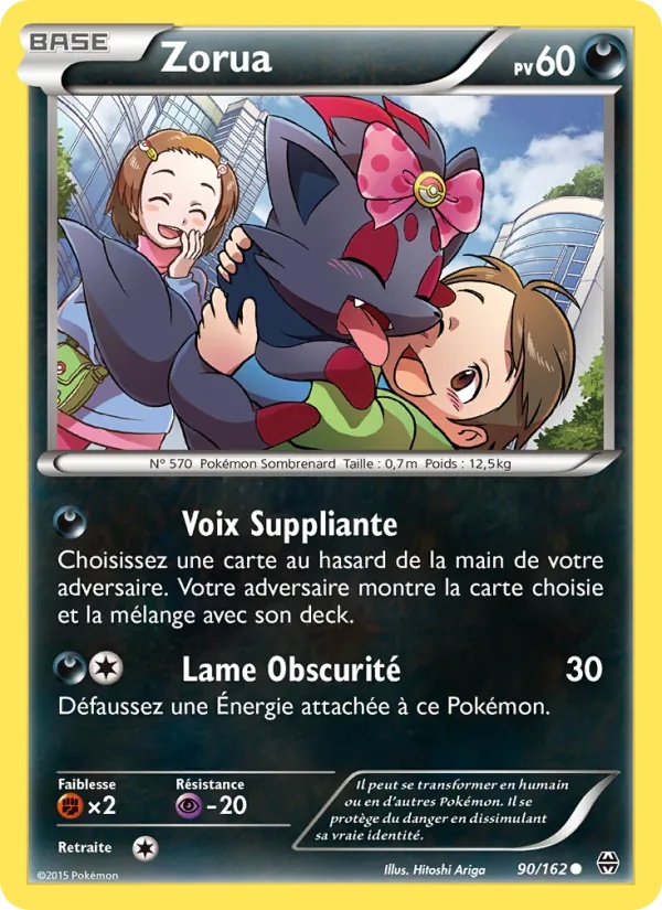 Zorua 90/162 - Impulsion Turbo - Pokémon JCC