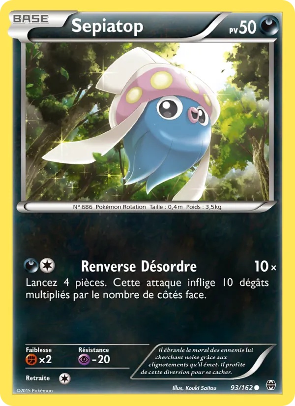 Sepiatop 93/162 - Impulsion Turbo - Pokémon JCC