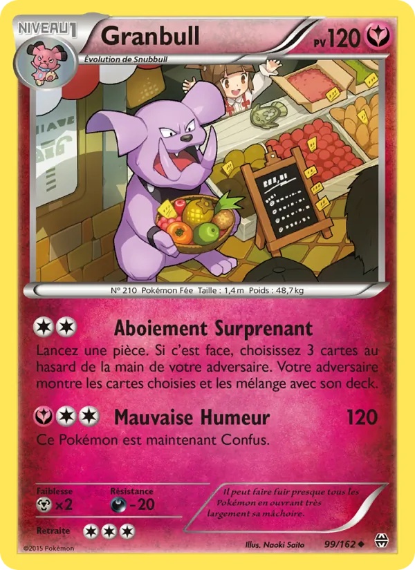Granbull 99/162 - Impulsion Turbo - Pokémon JCC