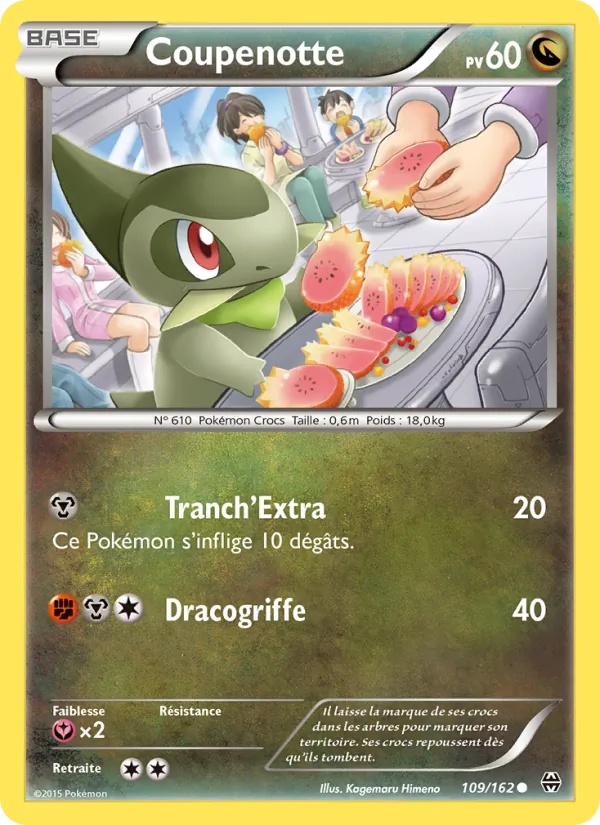 Coupenotte 109/162 - Impulsion Turbo - Pokémon JCC