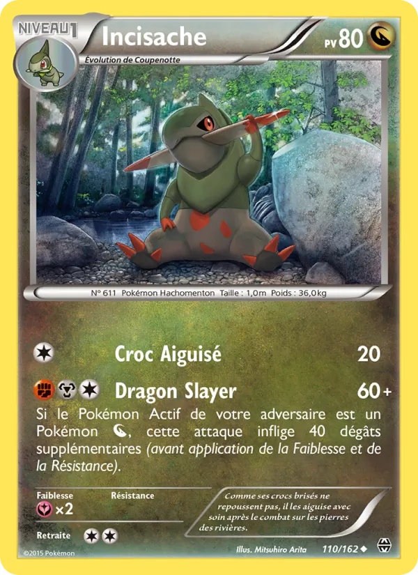 Incisache 110/162 - Impulsion Turbo - Pokémon JCC