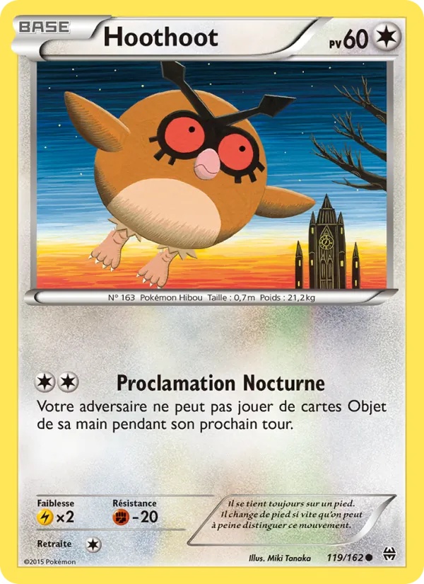 Hoothoot 119/162 - Impulsion Turbo - Pokémon JCC