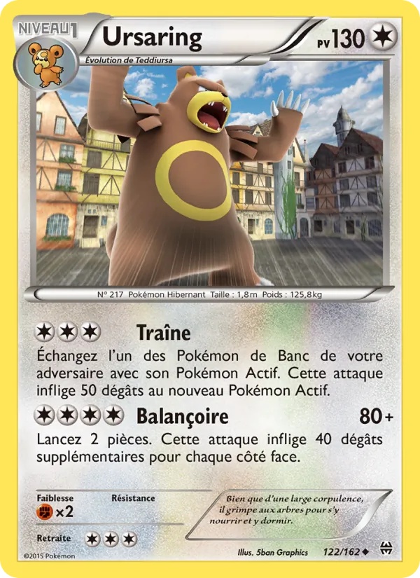 Ursaring 122/162 - Impulsion Turbo - Pokémon JCC