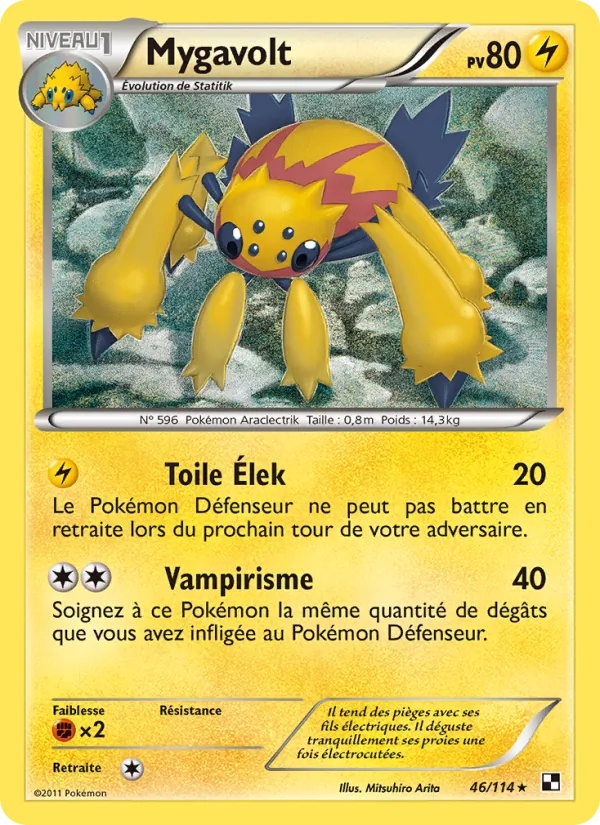 Mygavolt 46/114 - Noir & Blanc - Pokémon JCC